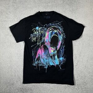 Liquid Blue Mens T-shirt Black Pink Floyd The Wall Band Mens Medium #2130